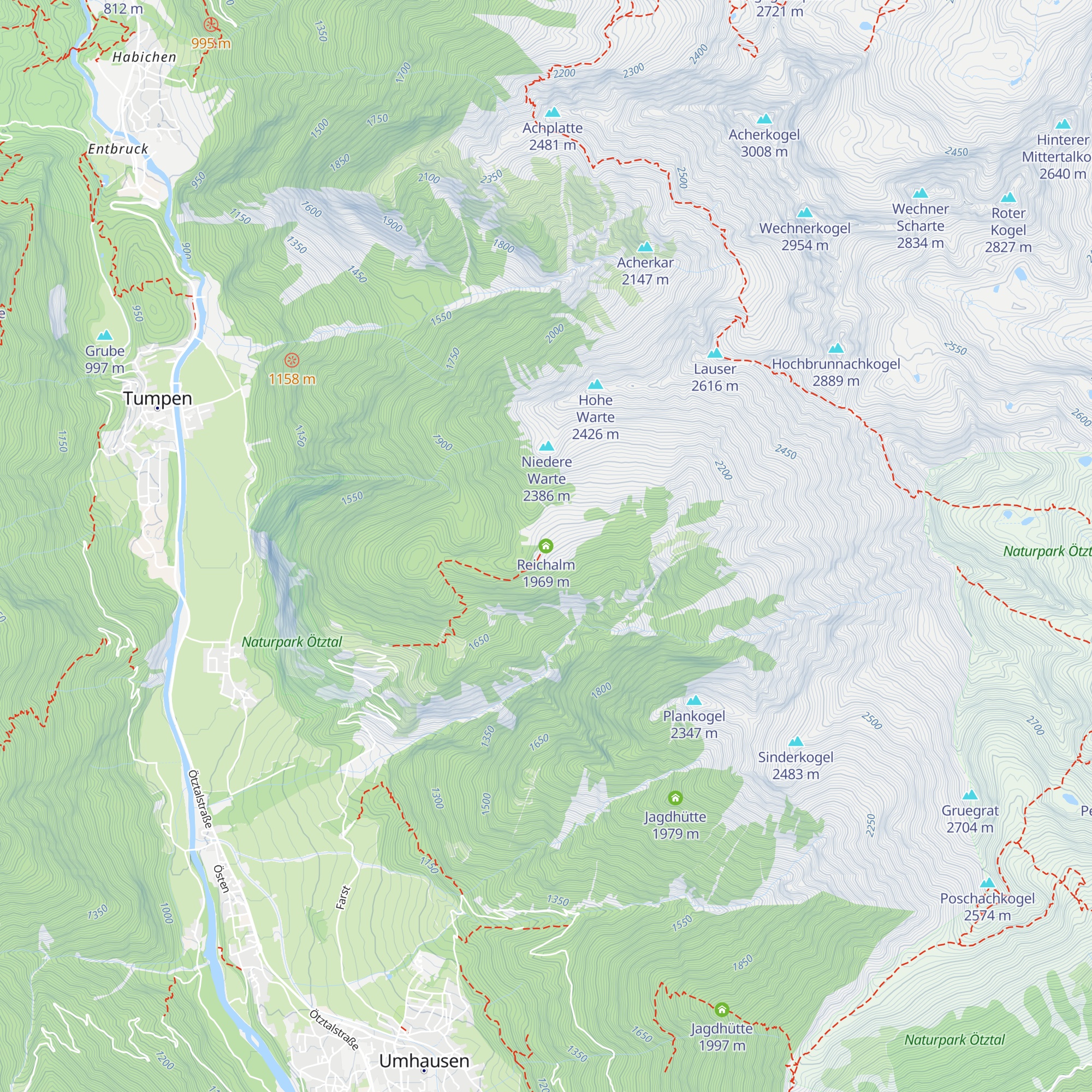 Reichalm map