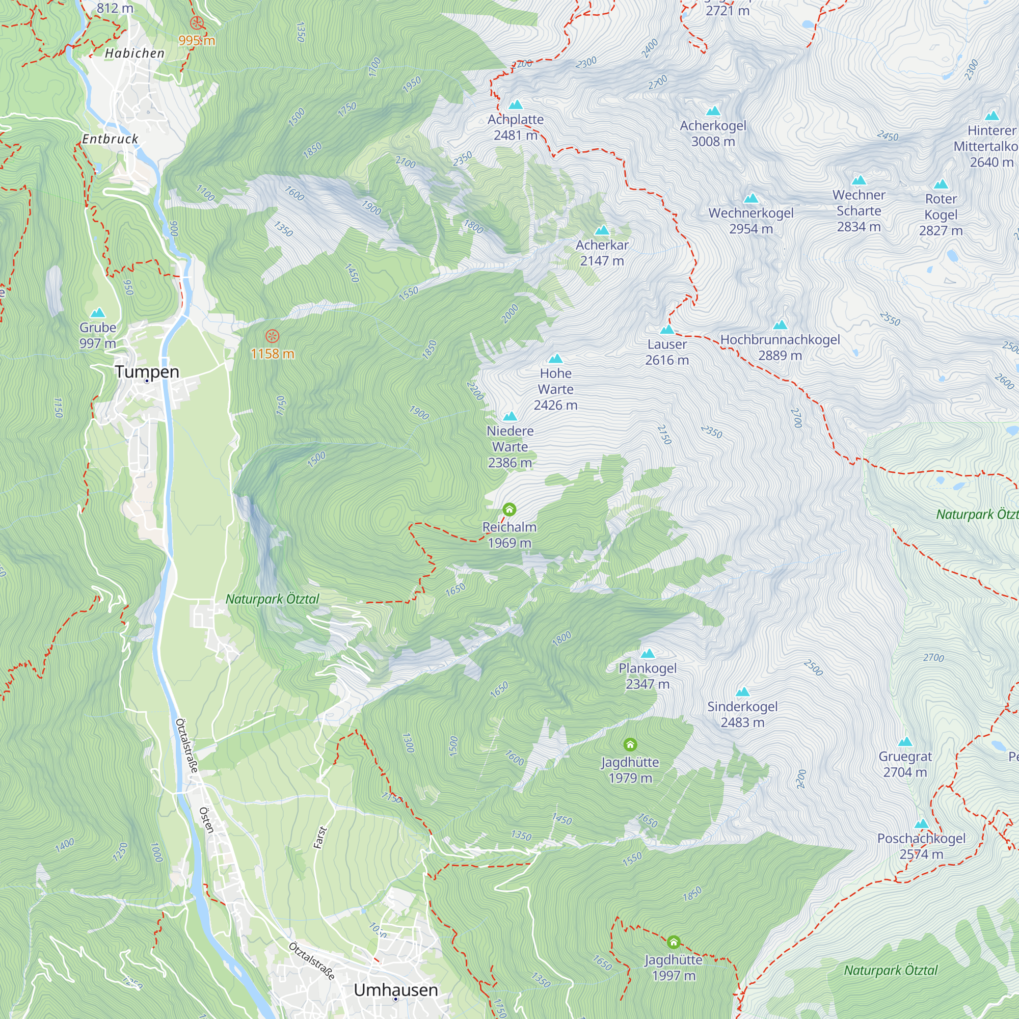 Reichalm map