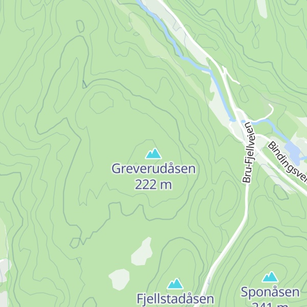 Map of Greverudåsen
