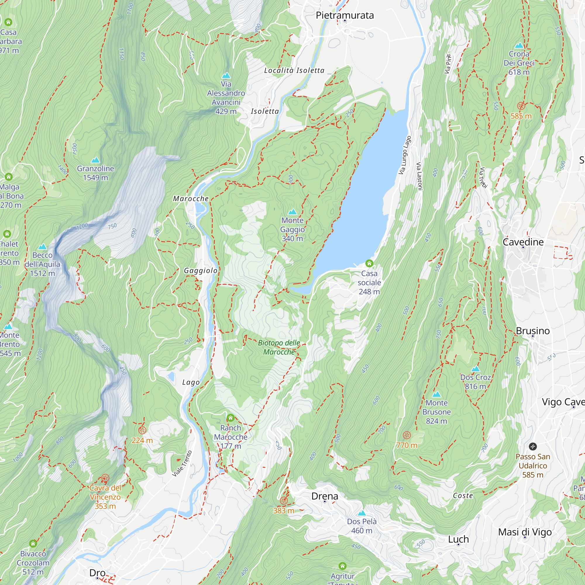 Opera di presa Cavedine-Fies map