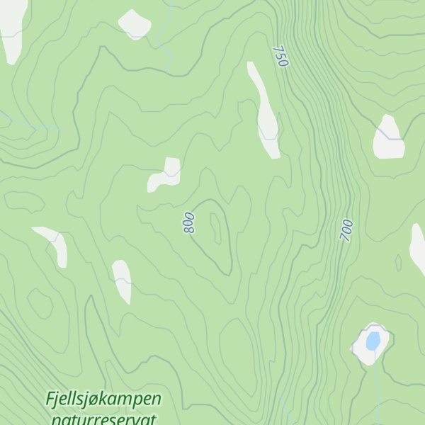 Map of Fjellsjøkampen