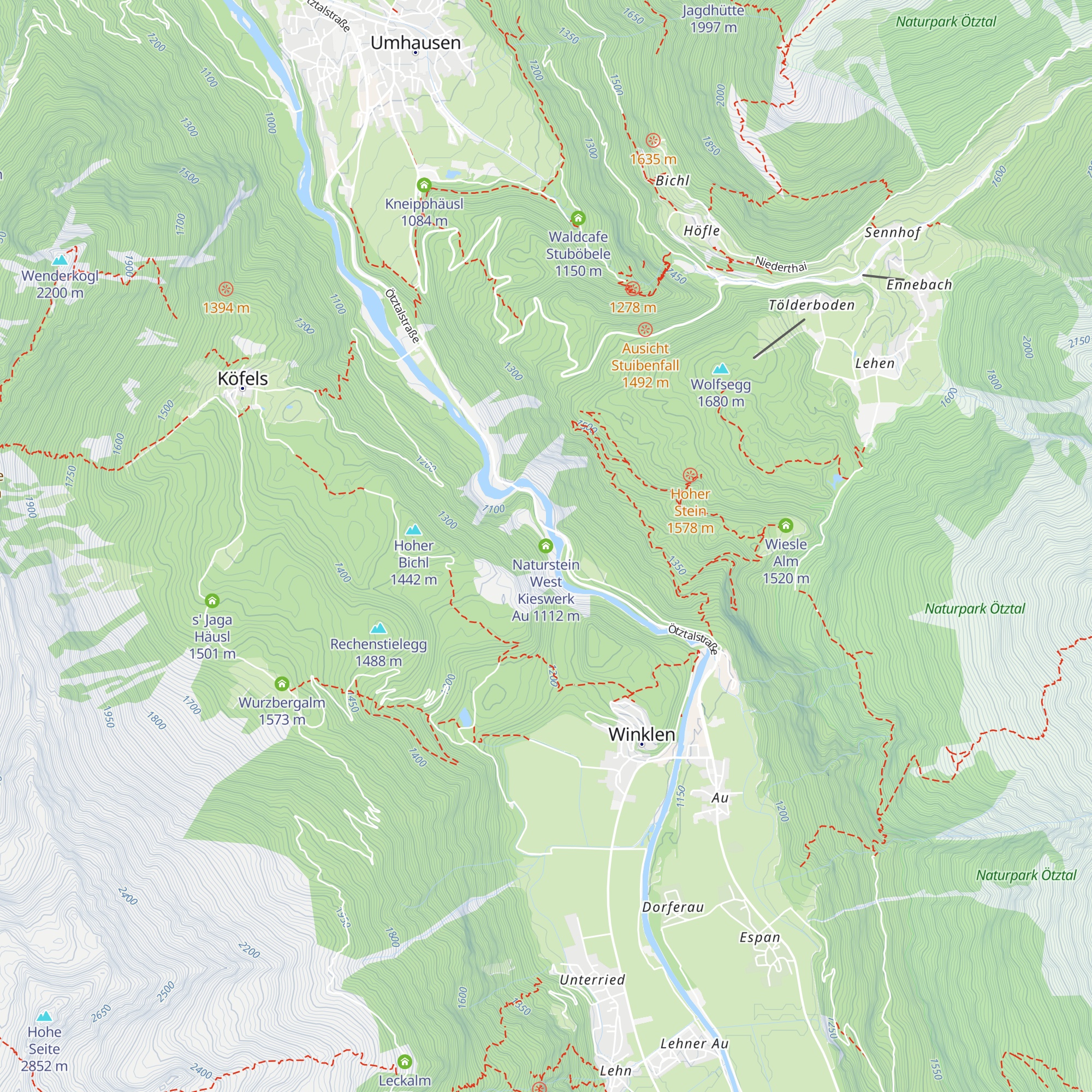 Naturstein West Kieswerk Au map