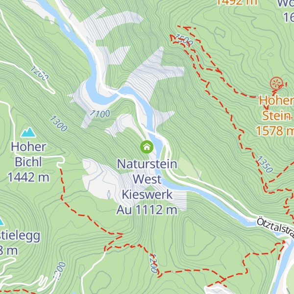 Map of Naturstein West Kieswerk Au