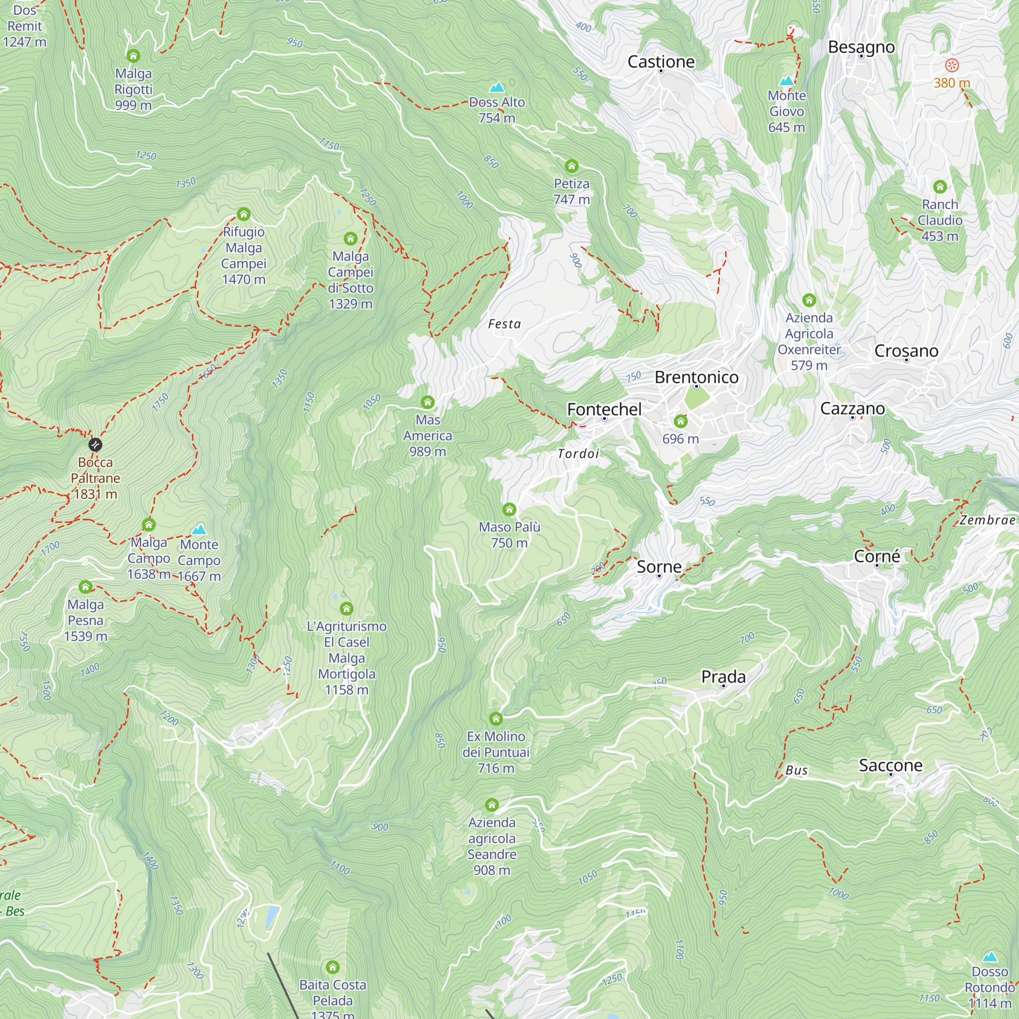 Maso Palù map