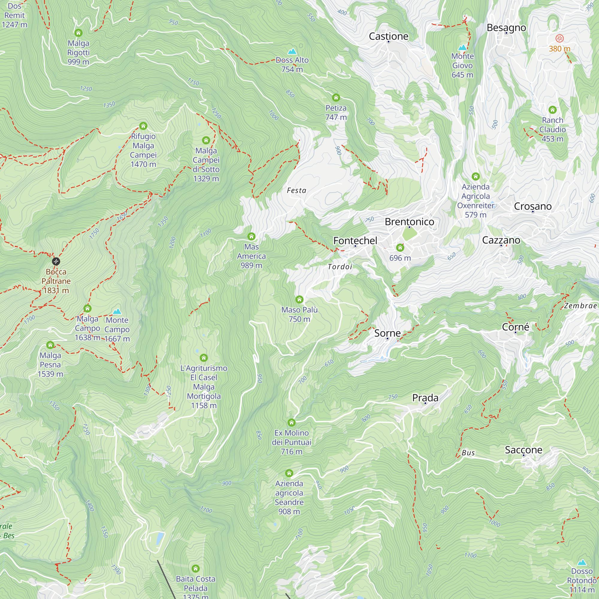 Maso Palù map