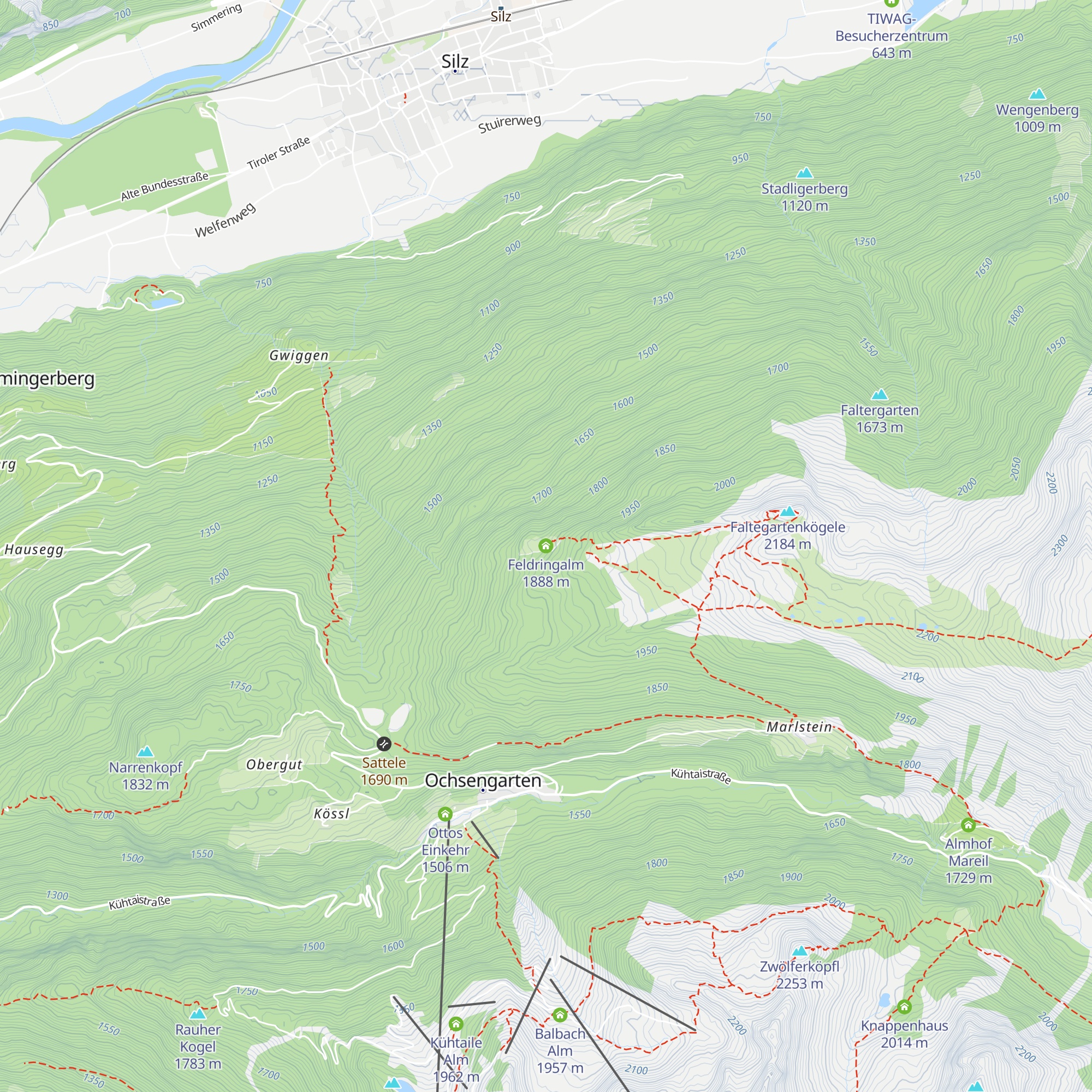 Feldringalm map