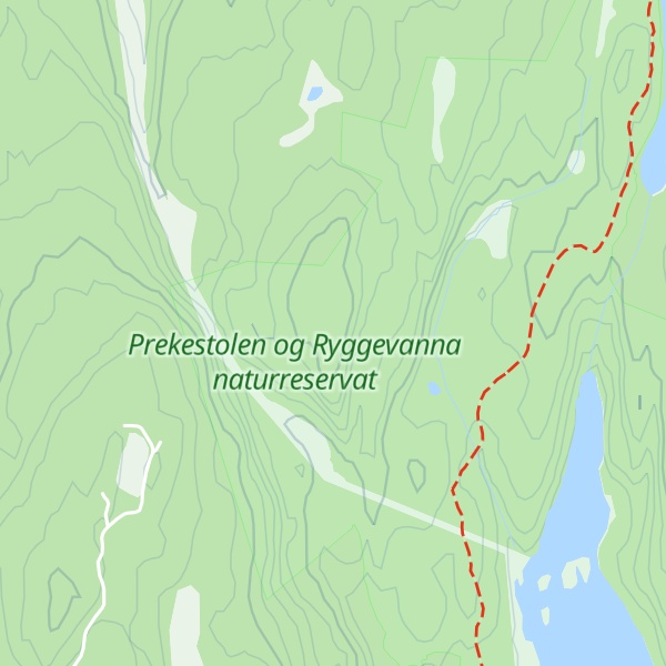 Map of Prekestolen