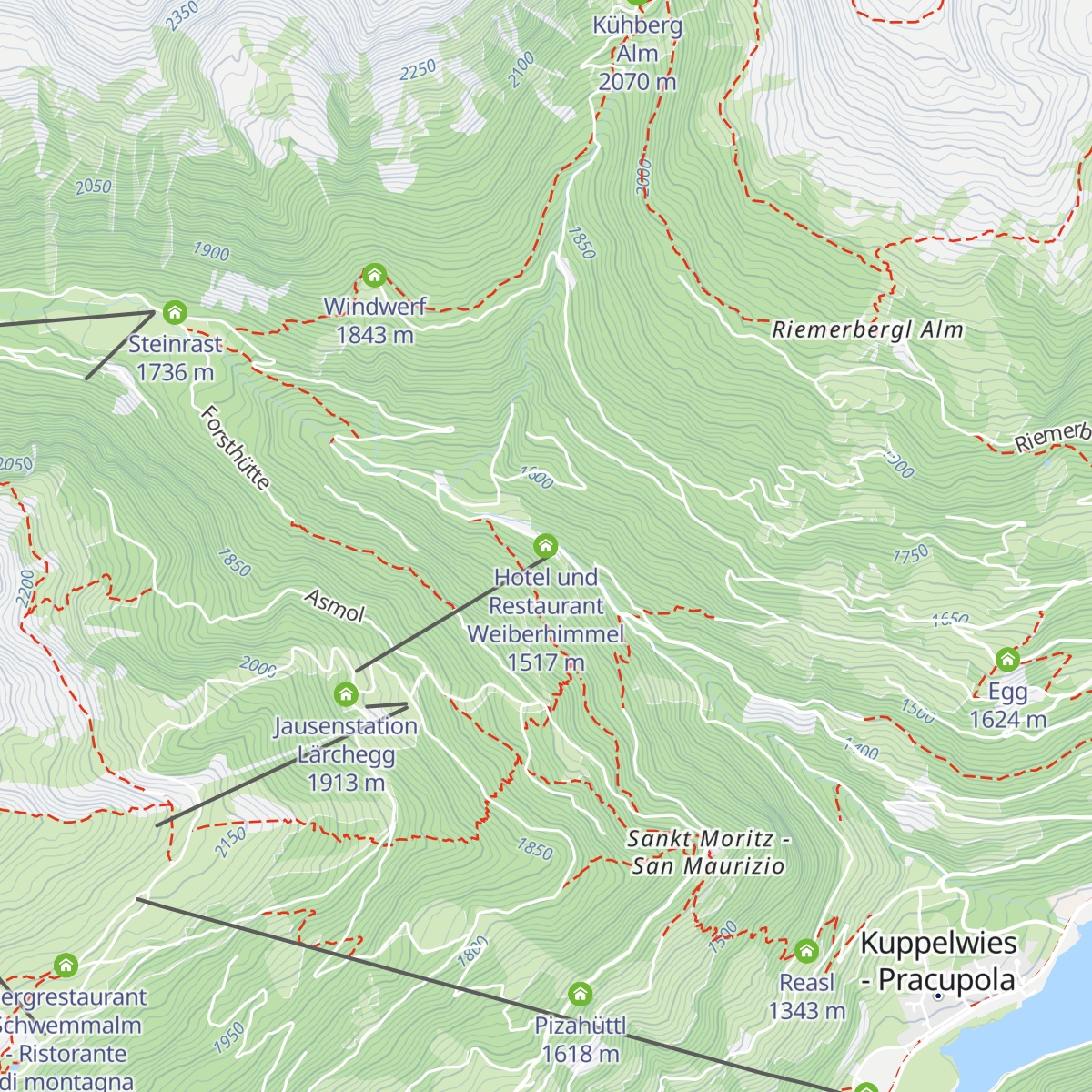Hotel und Restaurant Weiberhimmel map