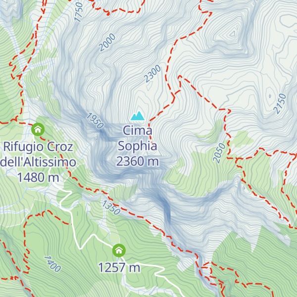 Map of Croz dell'Altissimo