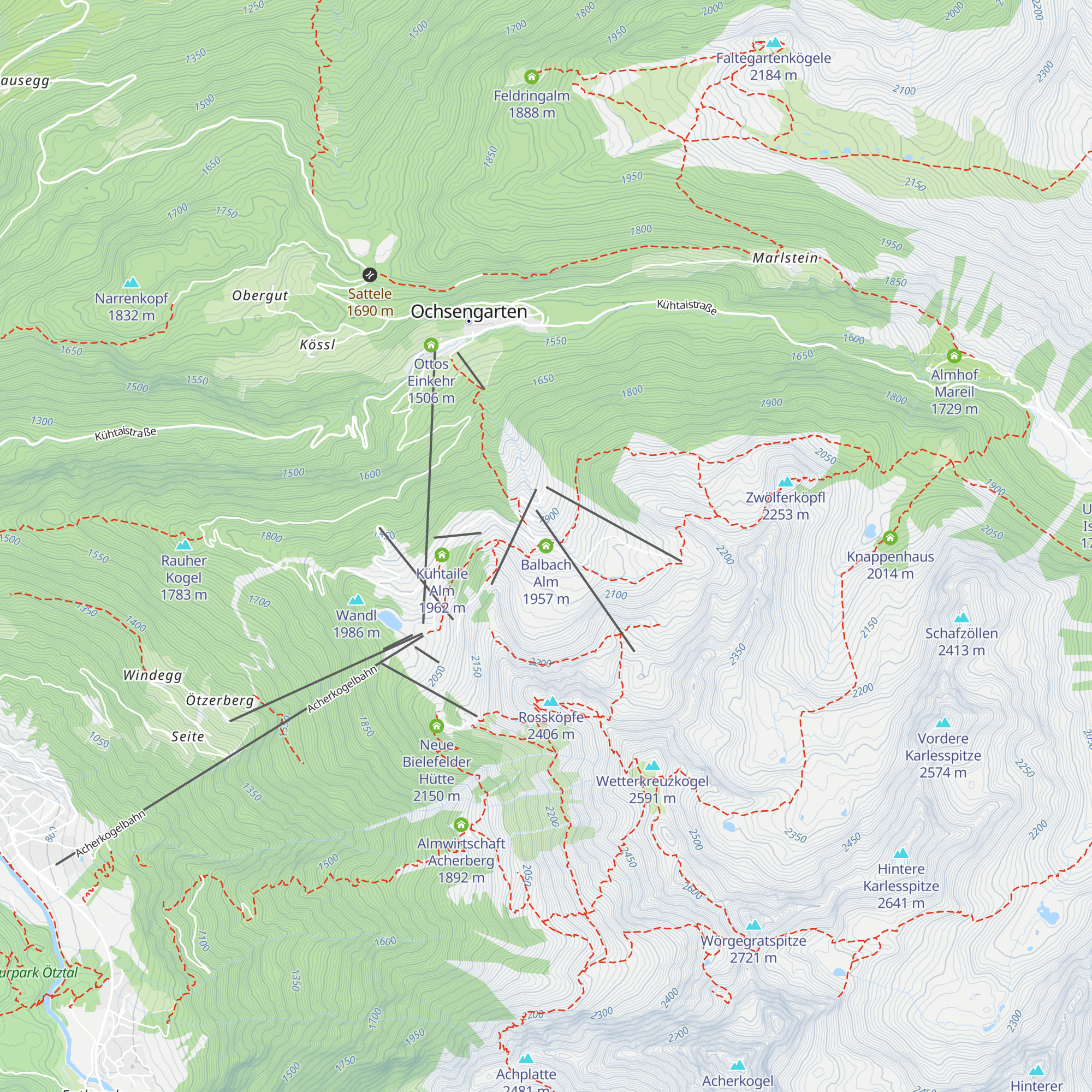 Balbach Alm map