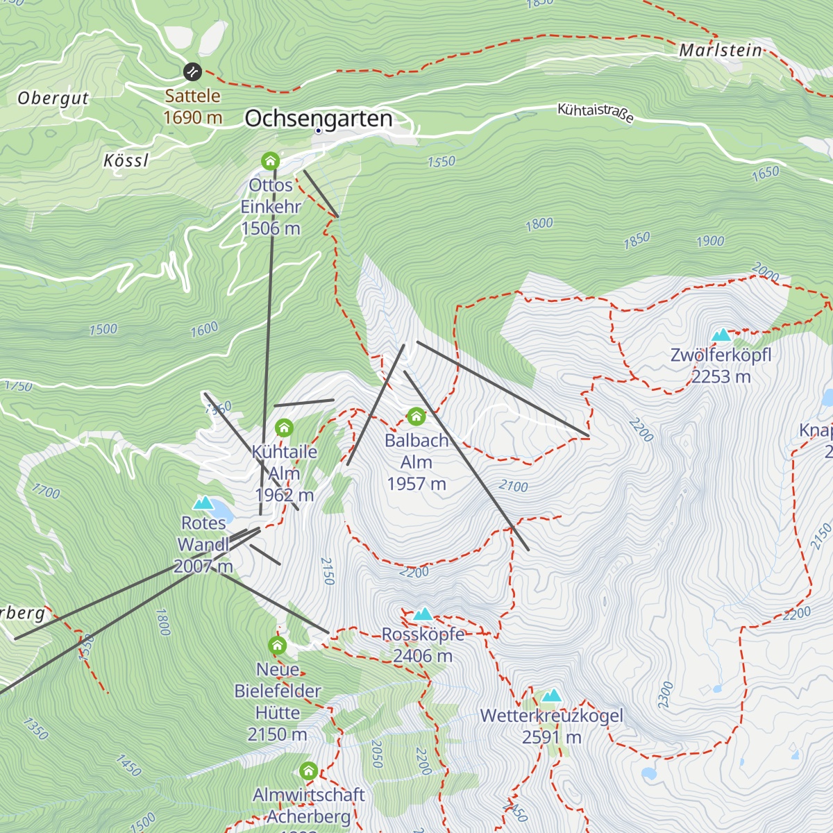 Balbach Alm map