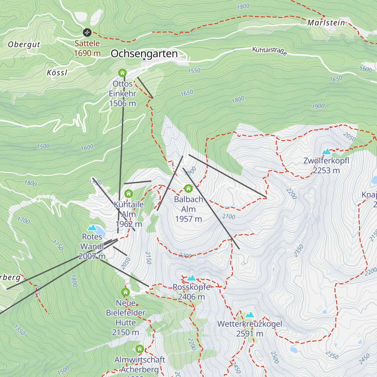 Balbach Alm map