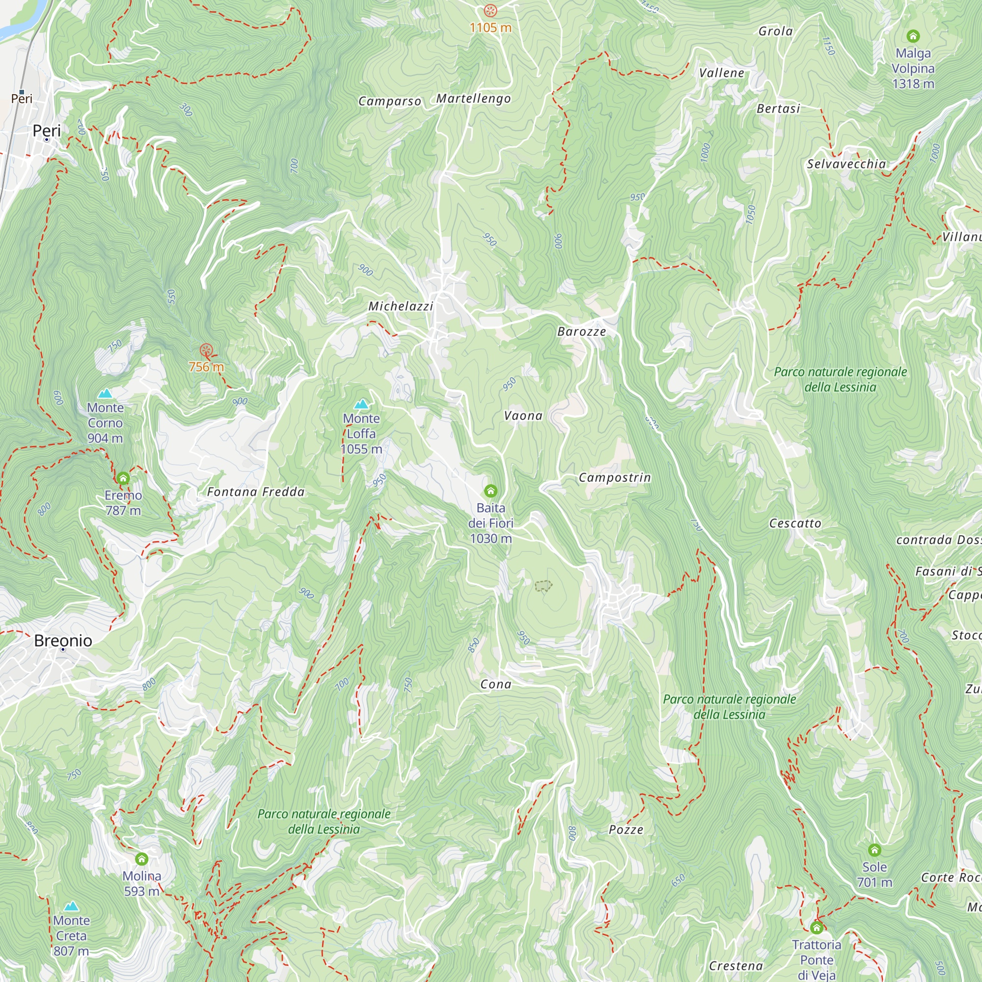 Baita dei Fiori map