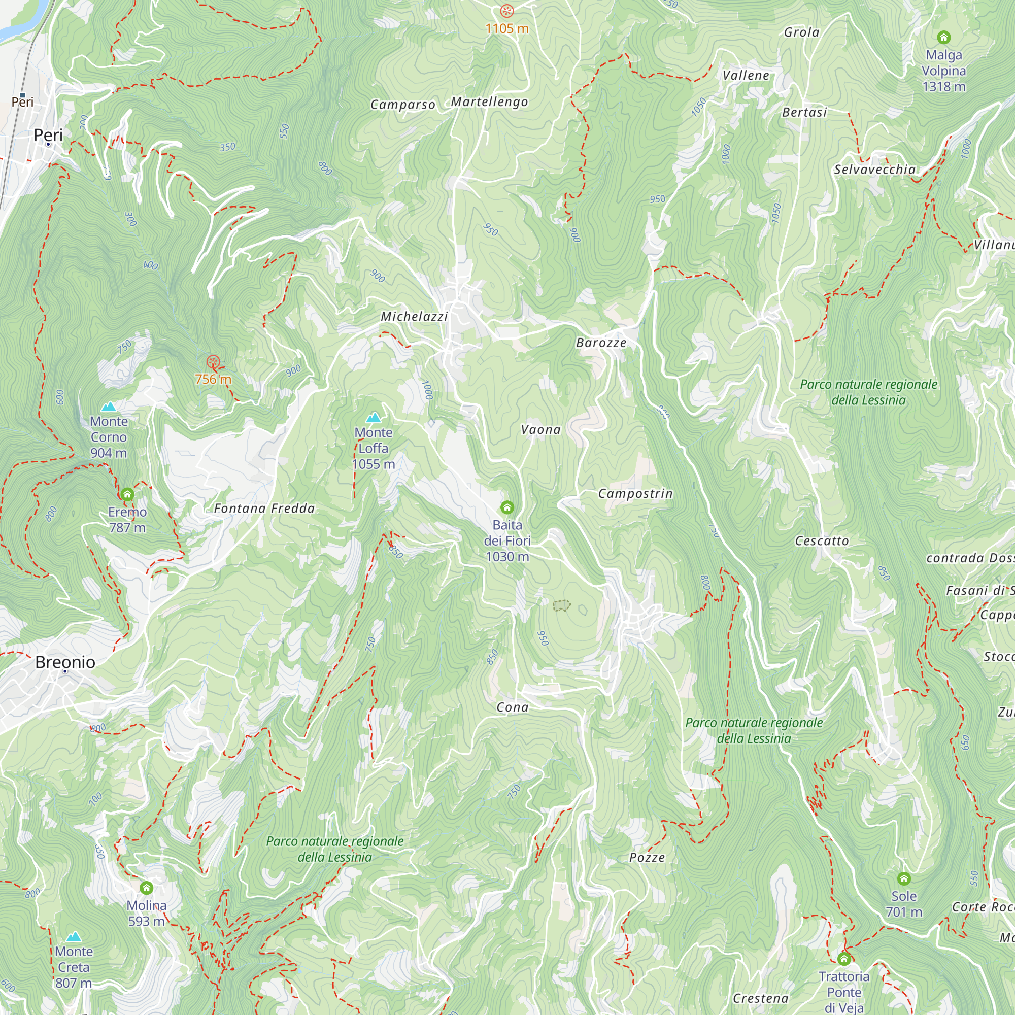 Baita dei Fiori map