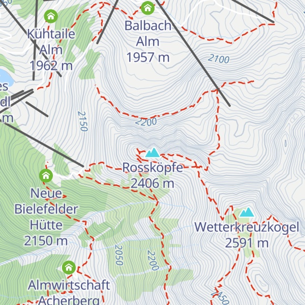 Map of Rossköpfe