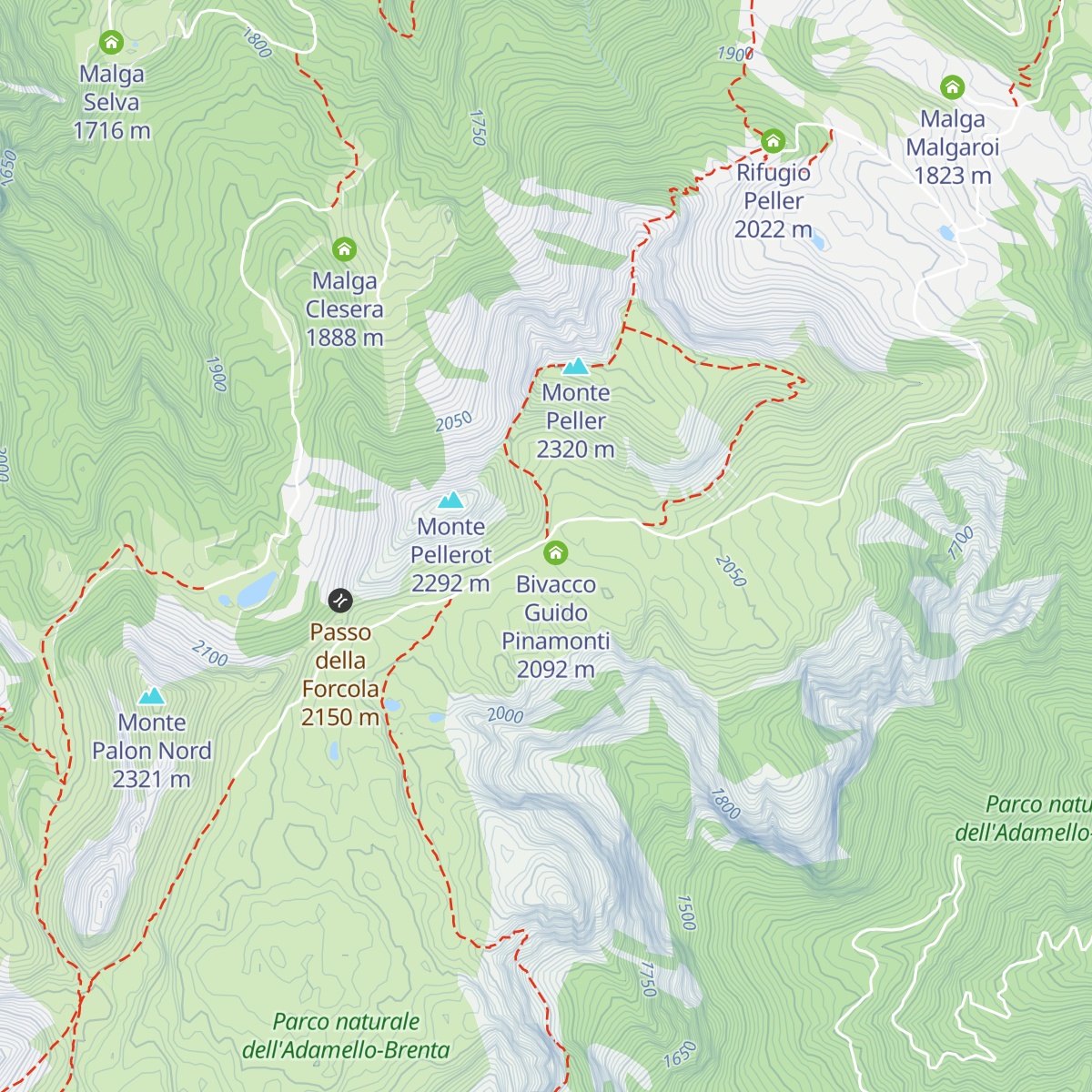 Malga Tassulla map