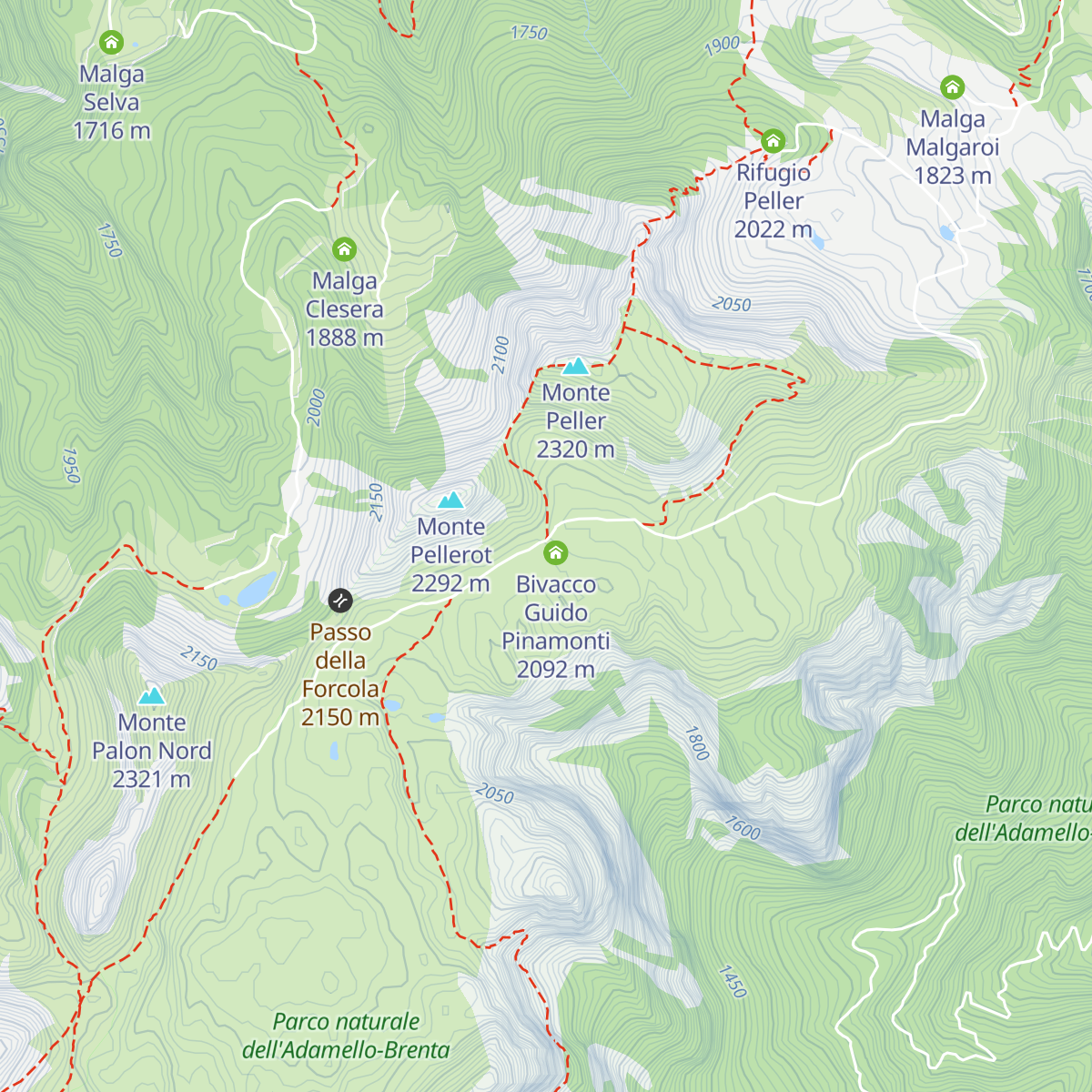 Malga Tassulla map