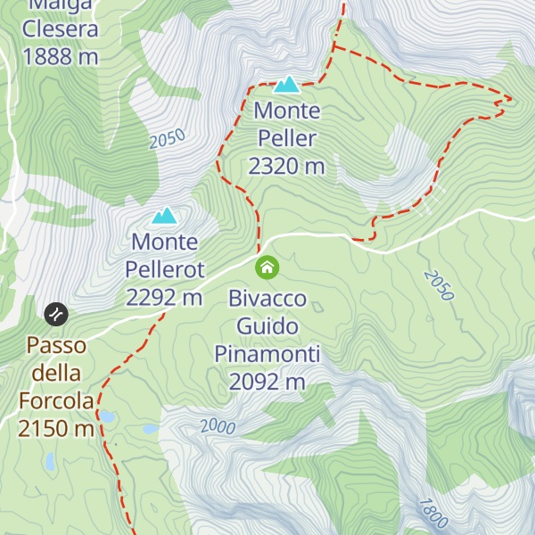 Map of Bivacco Guido Pinamonti