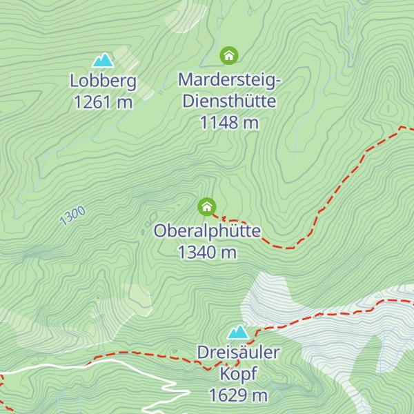 Map of Oberalphütte
