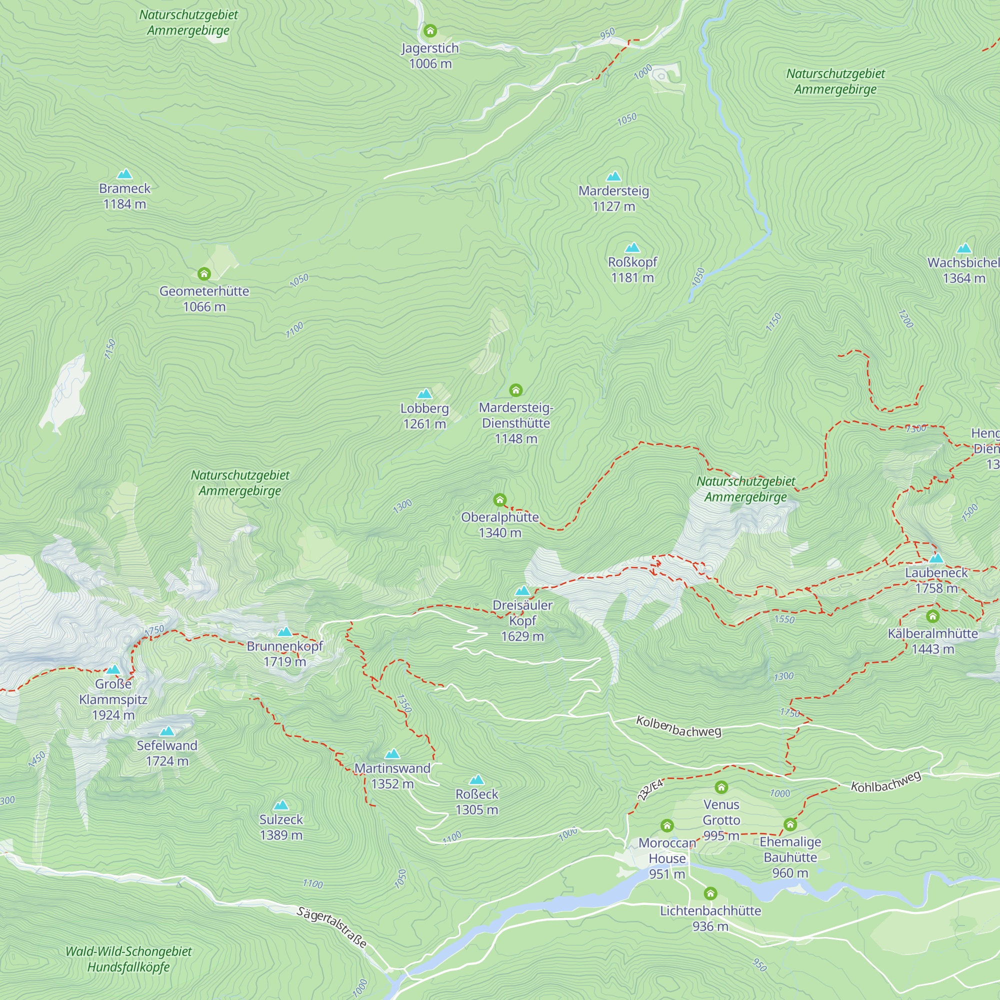 Oberalphütte map