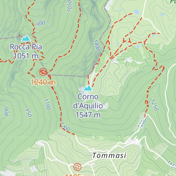 Map of Corno d'Aquilio