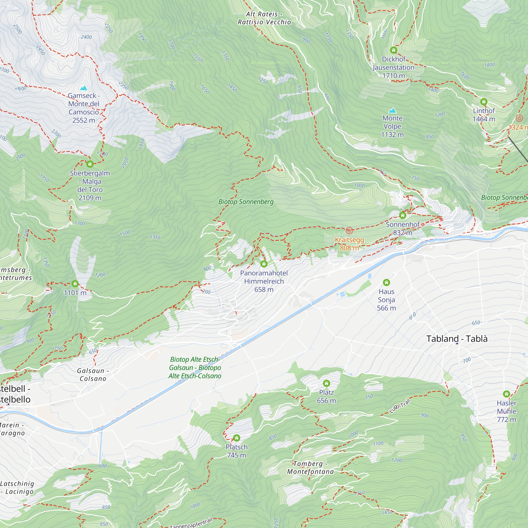 Panoramahotel Himmelreich map