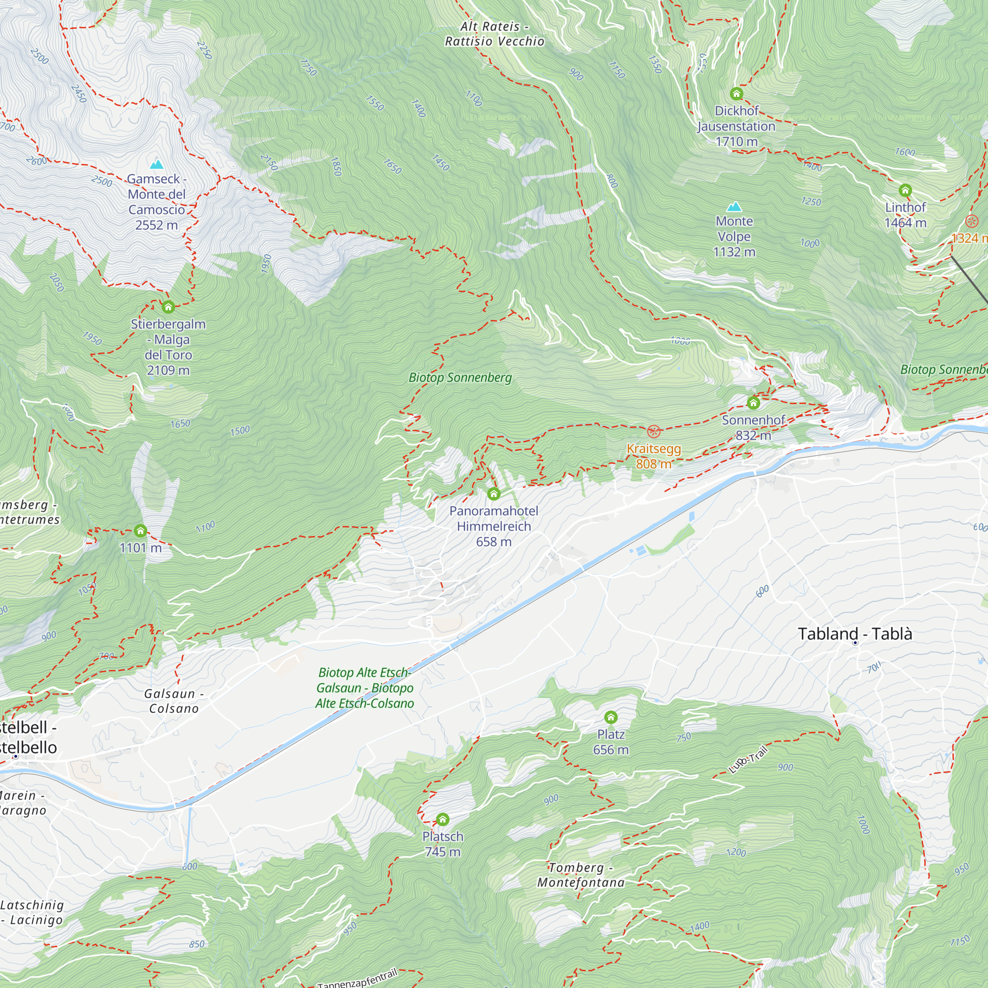 Panoramahotel Himmelreich map