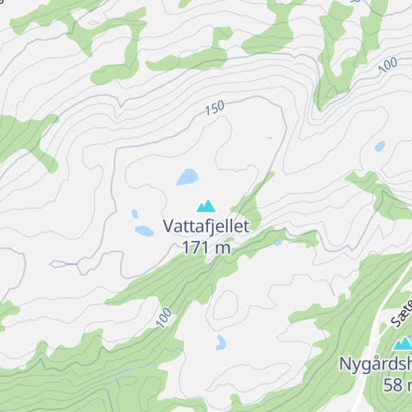 Map of Vattafjellet