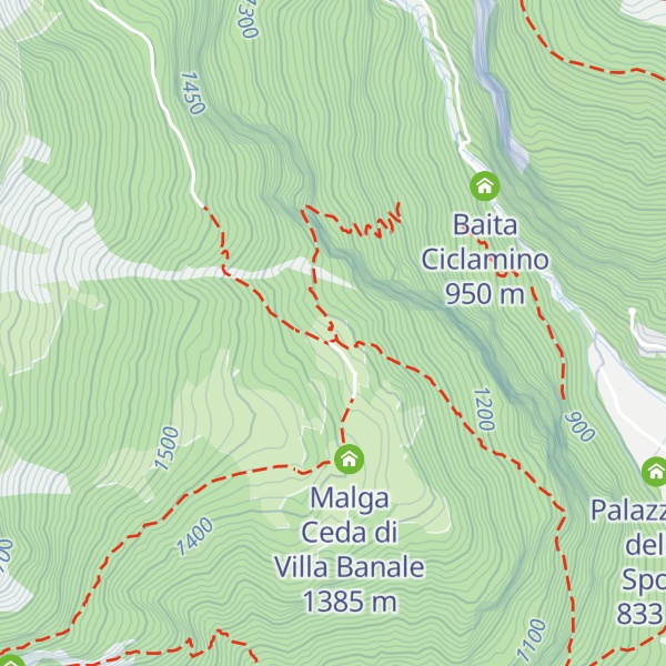 Map of Rifugio Malga Andalo