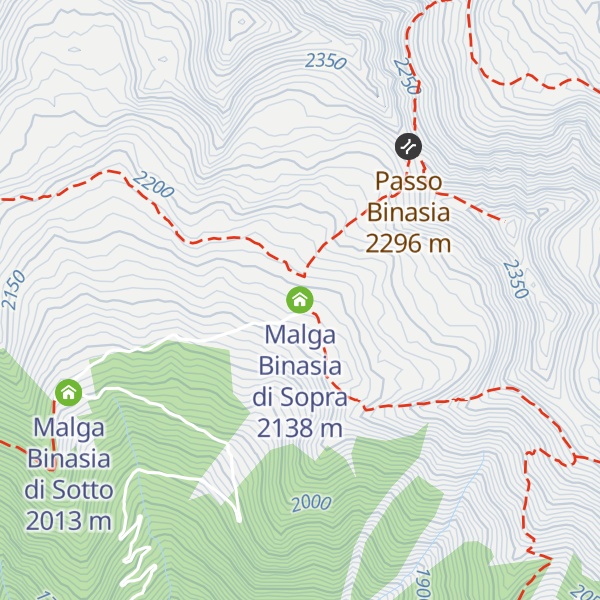 Map of Malga Binasia di Sopra