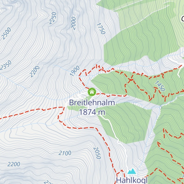 Map of Breitlehnalm