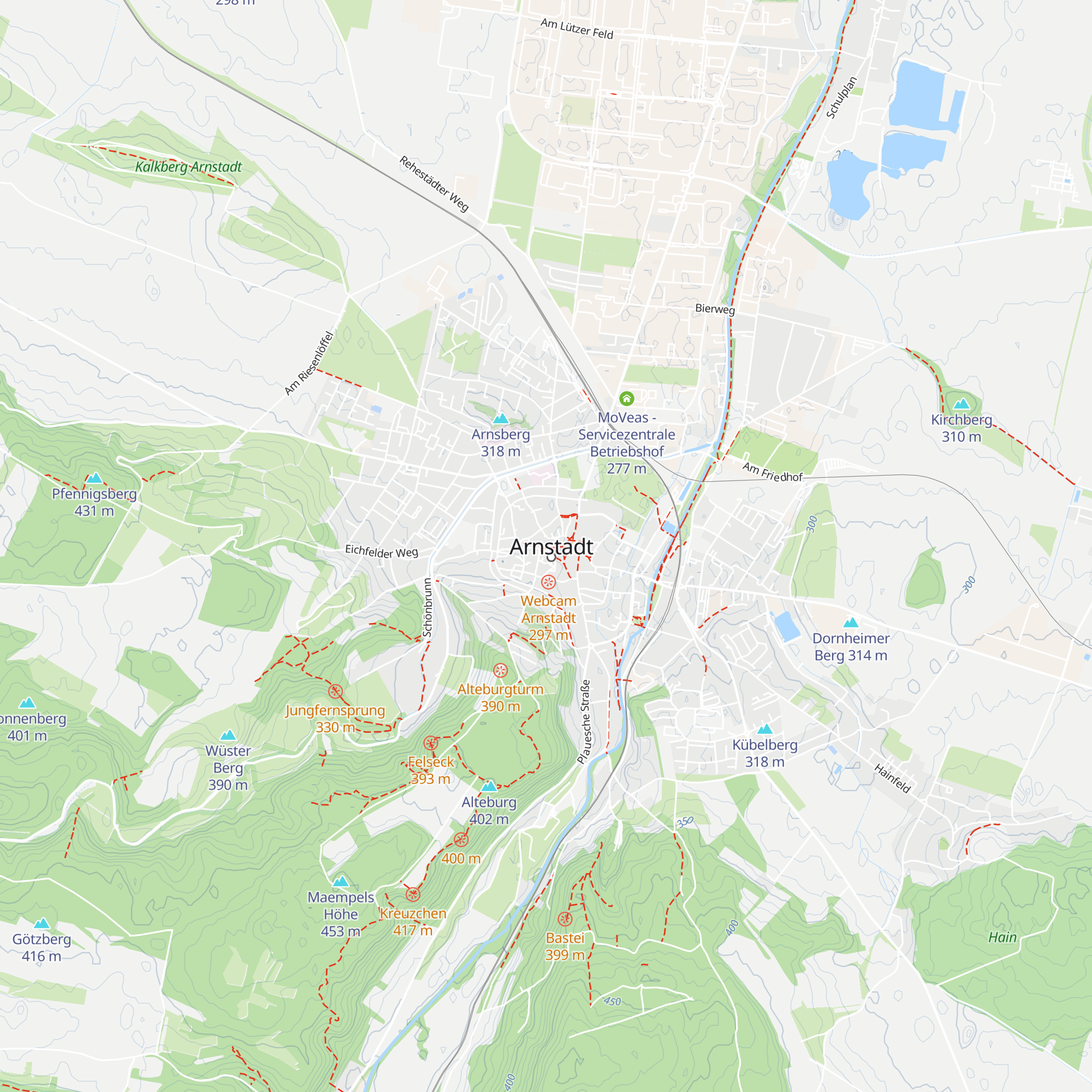 Tourist-Information Arnstadt map