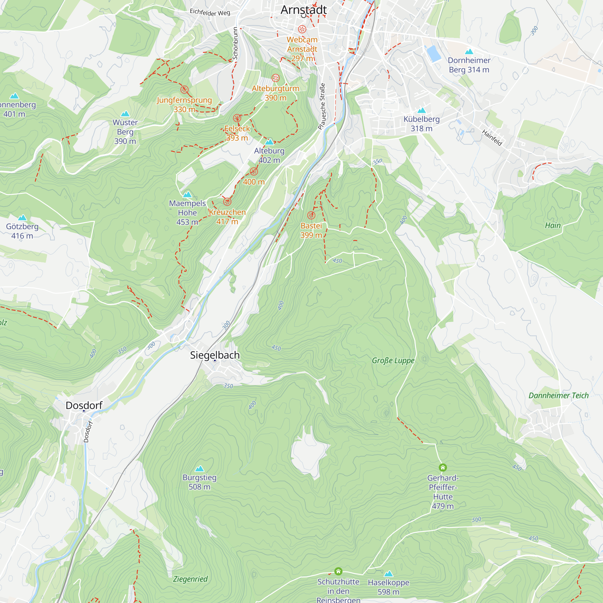 Kiesewetterhütte map