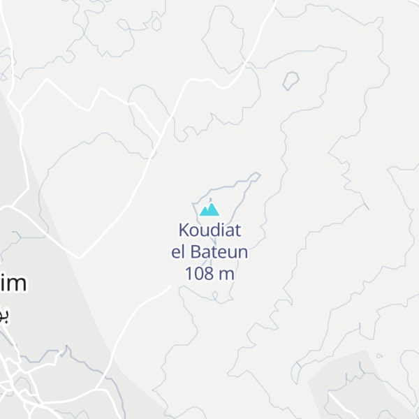 Map of Koudiat el Bateun
