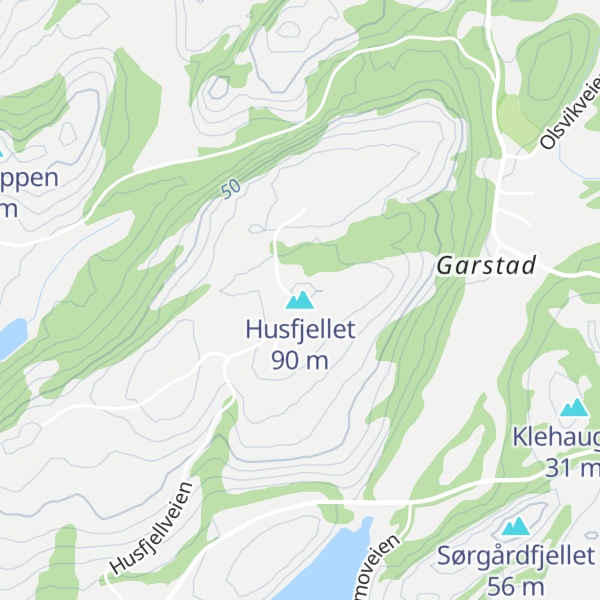 Map of Husfjellet