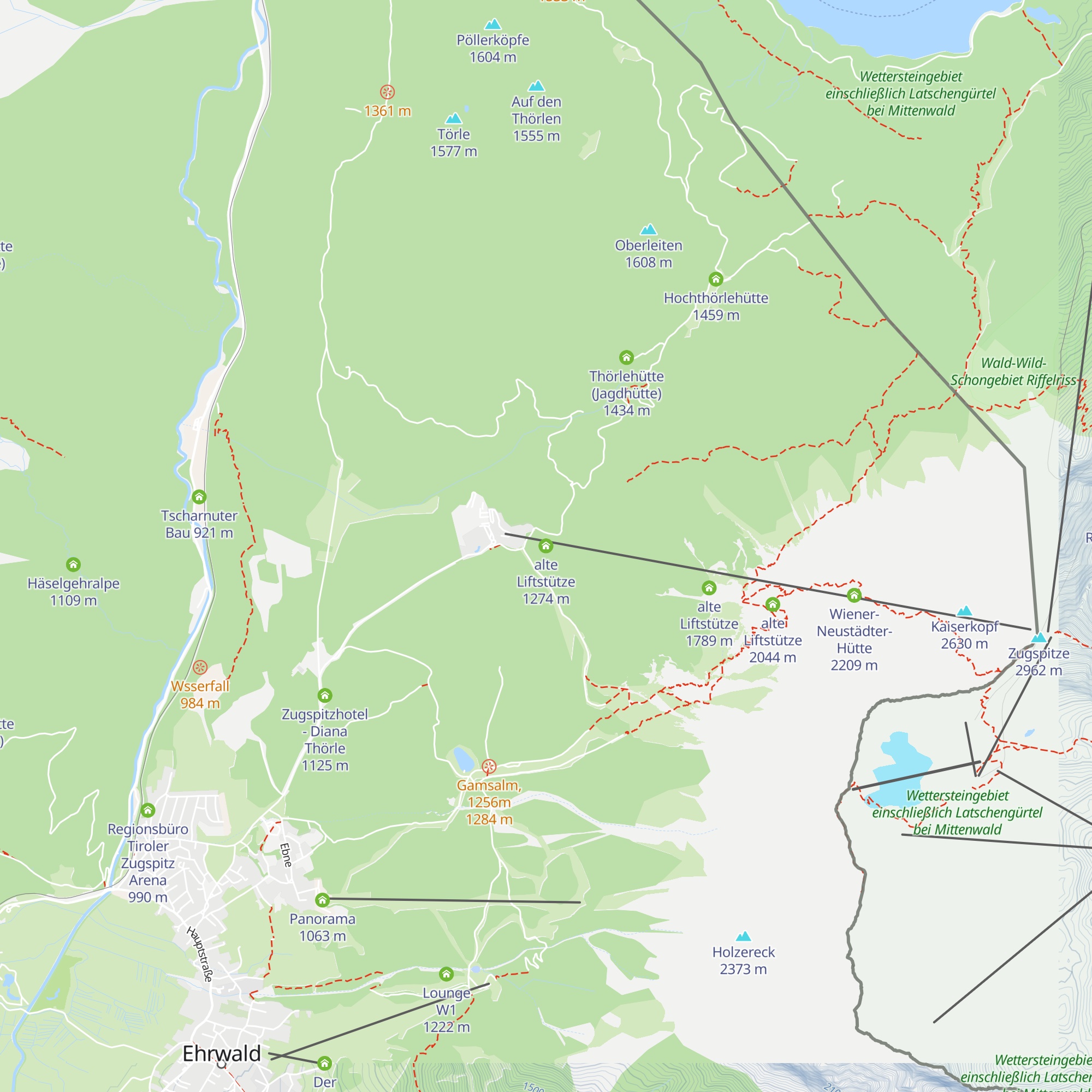alte Liftstütze map