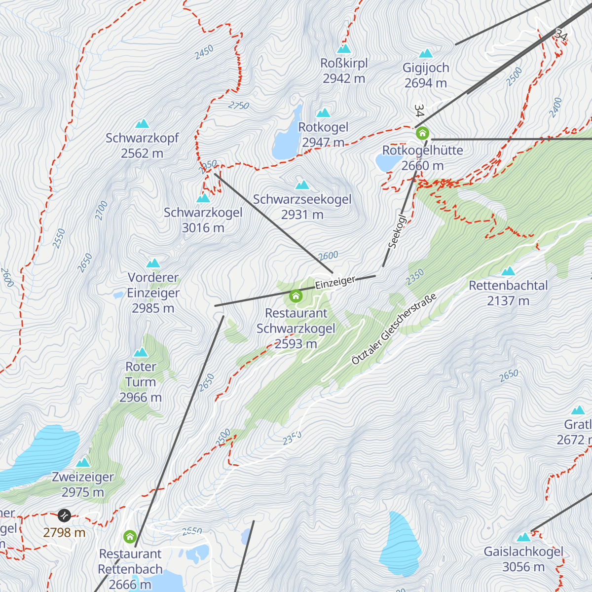 Restaurant Schwarzkogel map