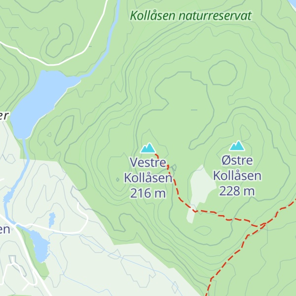 Map of Vestre Kollåsen