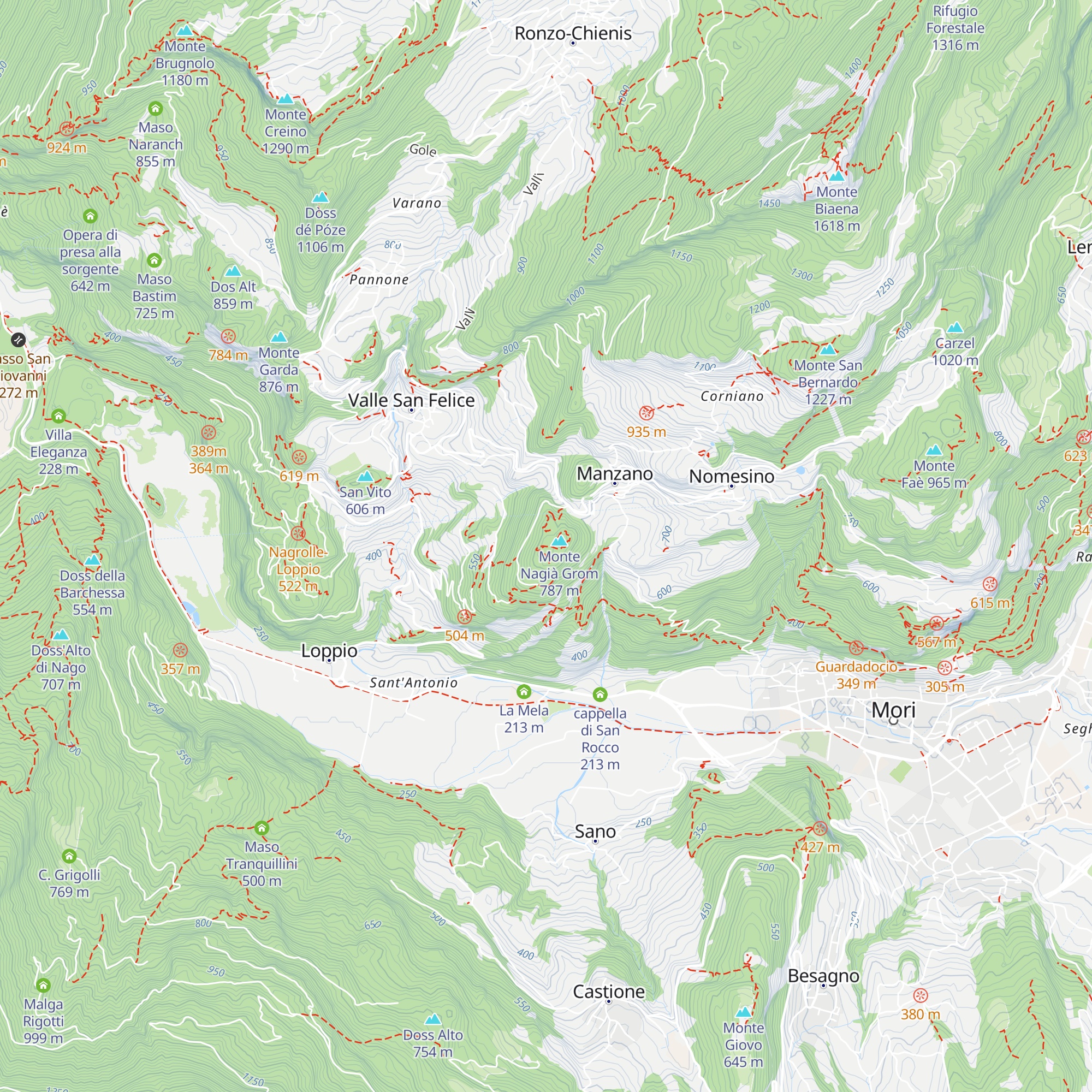 Baita degli Alpini ANA di Mori map