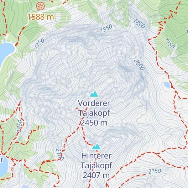 Map of Vorderer Tajakopf