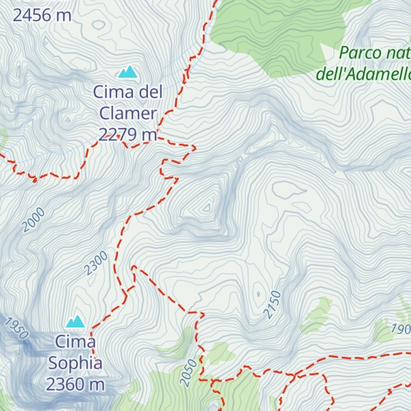 Map of Cima dei Lasteri