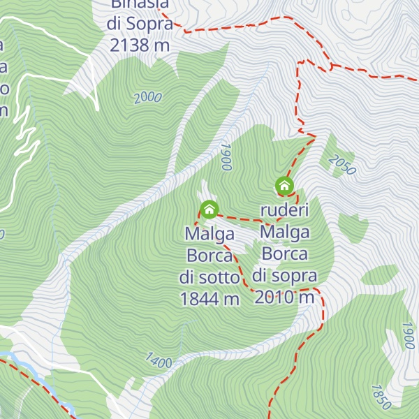 Map of Malga Borca di sotto