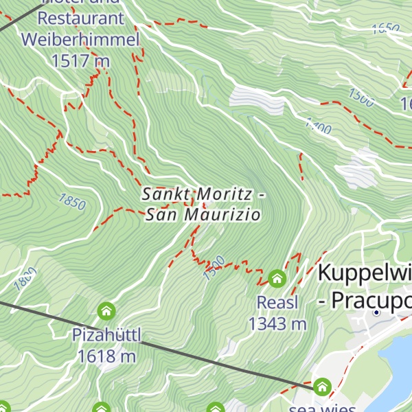 Map of Gasthof St. Moritz