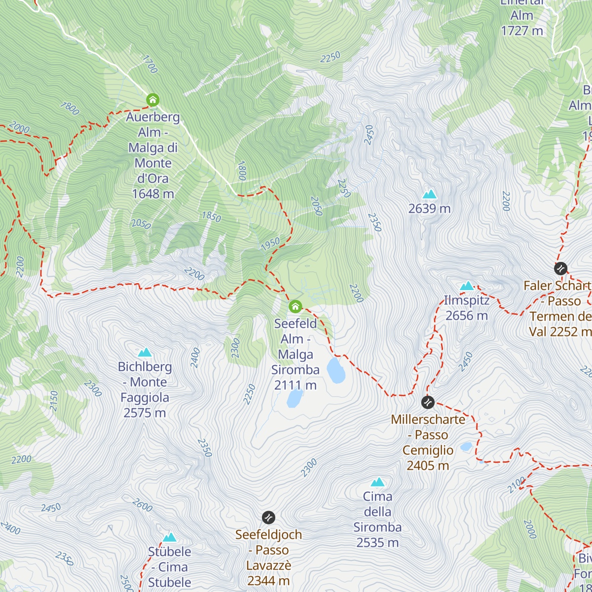 Seefeld Alm map