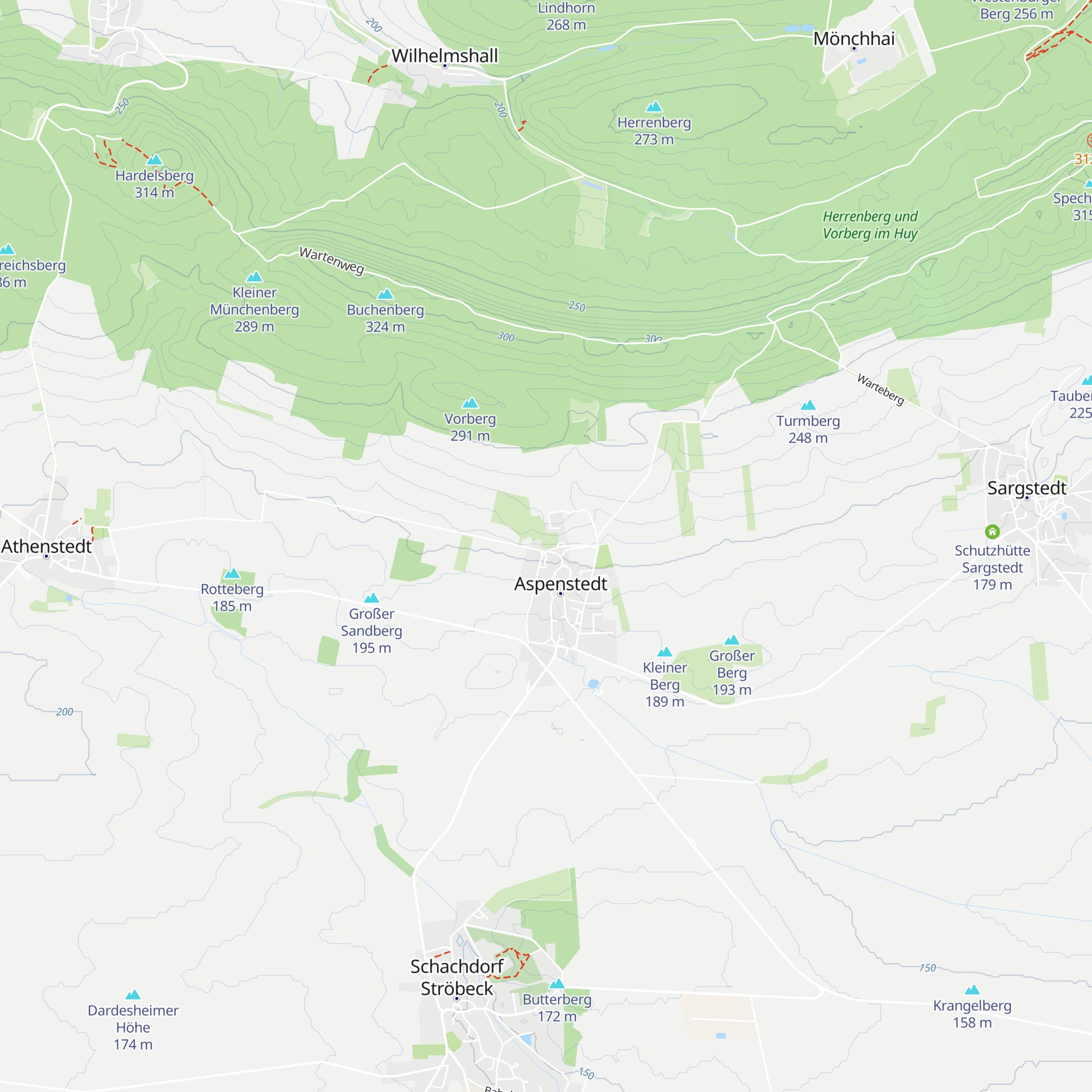 Schutzhütte Aspenstedt map