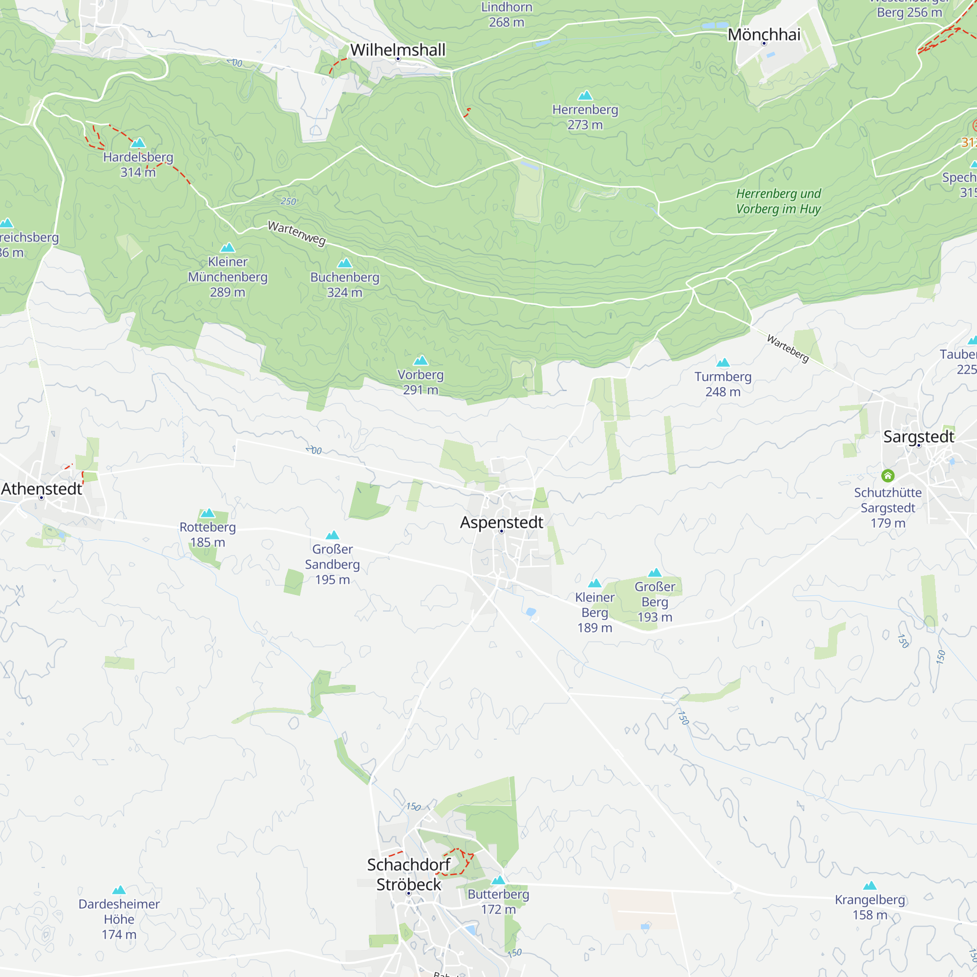 Schutzhütte Aspenstedt map