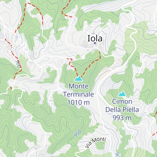Map of Monte Terminale