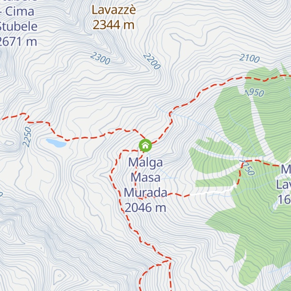 Map of Malga Masa Murada
