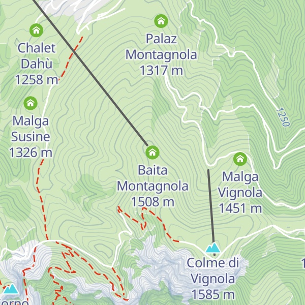 Map of Baita Montagnola