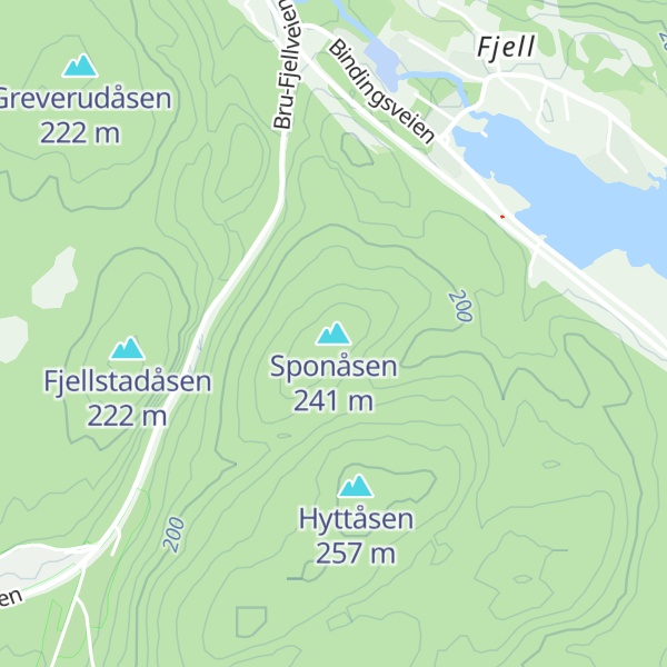 Map of Sponåsen